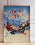 Vintage Apres Ski Print | Retro Apres Ski Wall Art | Vintage Bar Cart Print | Ski Poster | Mountain Ski Print | Winter Scene